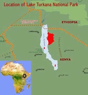 A map of lake turkana